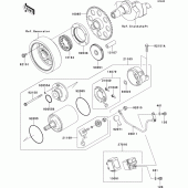 Схема узла: Starter motor для Kawasaki ZR750 Z750R ABS