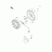 Схема узла: Генератор для Kawasaki KL250 KLR250