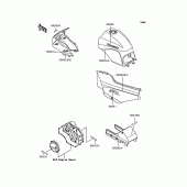 Схема узла: Наклейки (Red/Graystone) для Kawasaki ZX900 GPZ900R