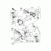 Схема вузла: Повітряний фільтр Kawasaki EJ800 W800