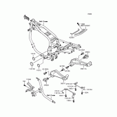 Схема узла: Батарейный отсек для Kawasaki ZX1100 GPZ1100