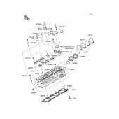 Схема вузла: Головка циліндра для Kawasaki ZG1400 Concours 14 ABS