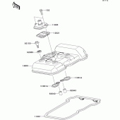 Схема узла: Клапанная крышка для Kawasaki EX250 Ninja 250R