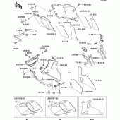 Схема вузла: Cowling lowers(1/3)(zx600-e6) для Kawasaki ZX600 ZZ-R600