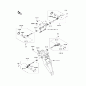Схема вузла: Поворотники для Kawasaki KLX250 KLX250S
