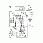 Схема вузла: Карбюратор (VN400-C6) для Kawasaki VN400 Vulcan Classic