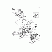 Схема вузла: Облицювальні елементи для Kawasaki ZR800 Z800