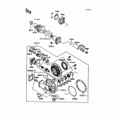 Схема вузла: Drive shaft/final gear(1/2) для Kawasaki ZG1000 Concours