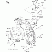 Схема вузла: Кріплення двигуна для Kawasaki ZX1000 Ninja ZX-10R