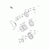 Схема вузла: Зчеплення для Kawasaki EX500 GPZ500S