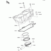 Схема узла: Цилиндр & Поршень для Kawasaki EX650 Ninja 650 ABS