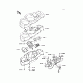 Схема вузла: Meter(s) для Kawasaki ZX1200 ZZR1200