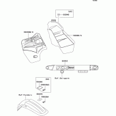 Схема вузла: Інформаційні наклейки для Kawasaki KX500
