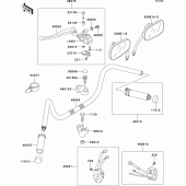 Схема вузла: Кермо (vn800-b2-b4) для Kawasaki VN800 Vulcan 800 Classic
