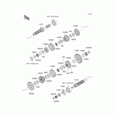 Схема узла: Transmission(vn1500-n3) для Kawasaki VN1500 Vulcan 1500 Classic FI
