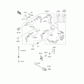 Схема вузла: Ignition switch/locks/reflectors для Kawasaki VN800 Vulcan 800 Classic