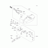 Схема узла: Taillight(s) для Kawasaki ZX750 Ninja ZX-7R