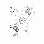 Схема вузла: Повітряний фільтр Kawasaki EN650 Vulcan S ABS