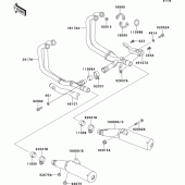 Схема вузла: Вихлопна система для Kawasaki ZG1000 1000GTR