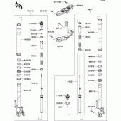 Схема узла: Вилка передней оси для Kawasaki ZR800 Z800 ABS