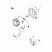 Схема вузла: Генератор для Kawasaki KLX650 KLX650 Motard