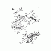 Схема узла: Крепление двигателя для Kawasaki ZR800 Z800 ABS