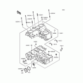 Схема вузла: Картер двигуна для Kawasaki ZR400 Zephyr