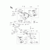 Схема узла: Воздушный фильтр для Kawasaki EJ650 W650