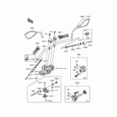 Схема вузла: Кермо & Пульт управління рульовим для Kawasaki BR250 Z250SL ABS