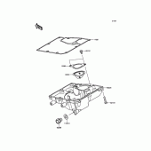 Схема вузла: Oil Pan для Kawasaki EN650 Vulcan S ABS SE