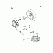 Схема вузла: Генератор для Kawasaki ZR750 Zephyr
