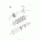 Схема вузла: Зчеплення для Kawasaki KLX140 KLX140L