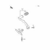Схема вузла: Лапка гальма для Kawasaki KLE400