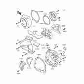 Схема вузла: Кришка двигуна для Kawasaki ZR400 Zephyr