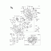 Схема вузла: Картер двигуна для Kawasaki KL650 KLR650