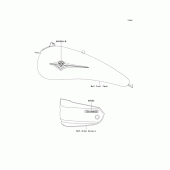 Схема вузла: Decals(silver)(bronze)(red)(a1) для Kawasaki VN1600 Vulcan 1600 Classic