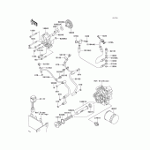Схема вузла: Масляний насос & Масляний фільтр Kawasaki VN1600 Vulcan 1600 Nomad