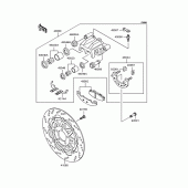 Схема узла: Передний тормоз для Kawasaki EX250 ZZR250