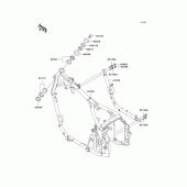 Схема вузла: Рама для Kawasaki VN800 Vulcan 800 Drifter