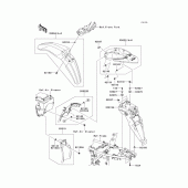 Схема вузла: Крило для Kawasaki KLX250 KLX250