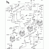Схема вузла: Carburetor(1/2) для Kawasaki ZR750 ZR-7S