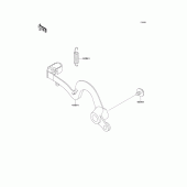 Схема вузла: Лапка гальма для Kawasaki KX125