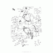 Схема вузла: Паливний бак для Kawasaki ZR900 Z900