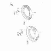 Схема вузла: Шини для Kawasaki ZX600 GPX600R