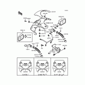 Схема узла: Обтекатель (ZX400-L2) для Kawasaki ZX400 ZXR400