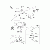 Схема узла: Руль (1/2) для Kawasaki KX250/ KX252 KX250F