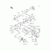 Схема вузла: Масляний насос & Масляний фільтр Kawasaki ZR1000 Z1000