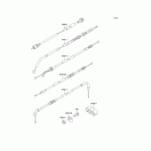 Схема узла: Тросики для Kawasaki KLE500