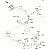 Схема вузла: Перемикач передач для Kawasaki VN1500 VN1500 Drifter