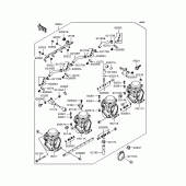 Схема вузла: Карбюратор для Kawasaki ZR250 Balius-II